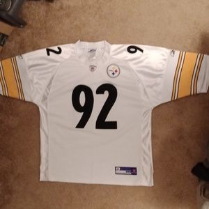 Authentic Steelers Jersey 92 Harrison XXL